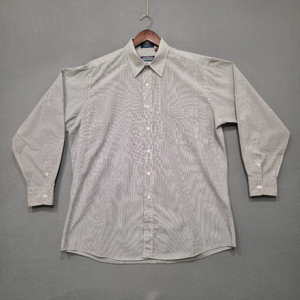 Jos A Bank Men's Pima Cotton Long Sleeve Button Up Dress Shirt Size 16.5/34 USA